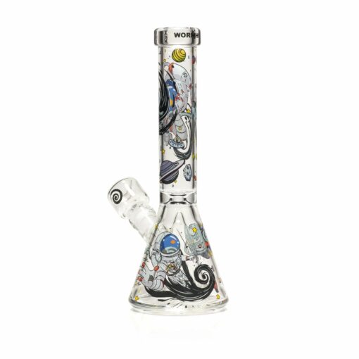 Shop Wormhole Glass 11" Spaghettification Beaker Bong w/ Colins Perc in australian