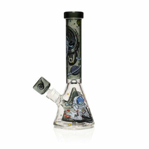 Shop Wormhole Glass 11" Spaghettification Beaker Bong w/ Colins Perc in australian